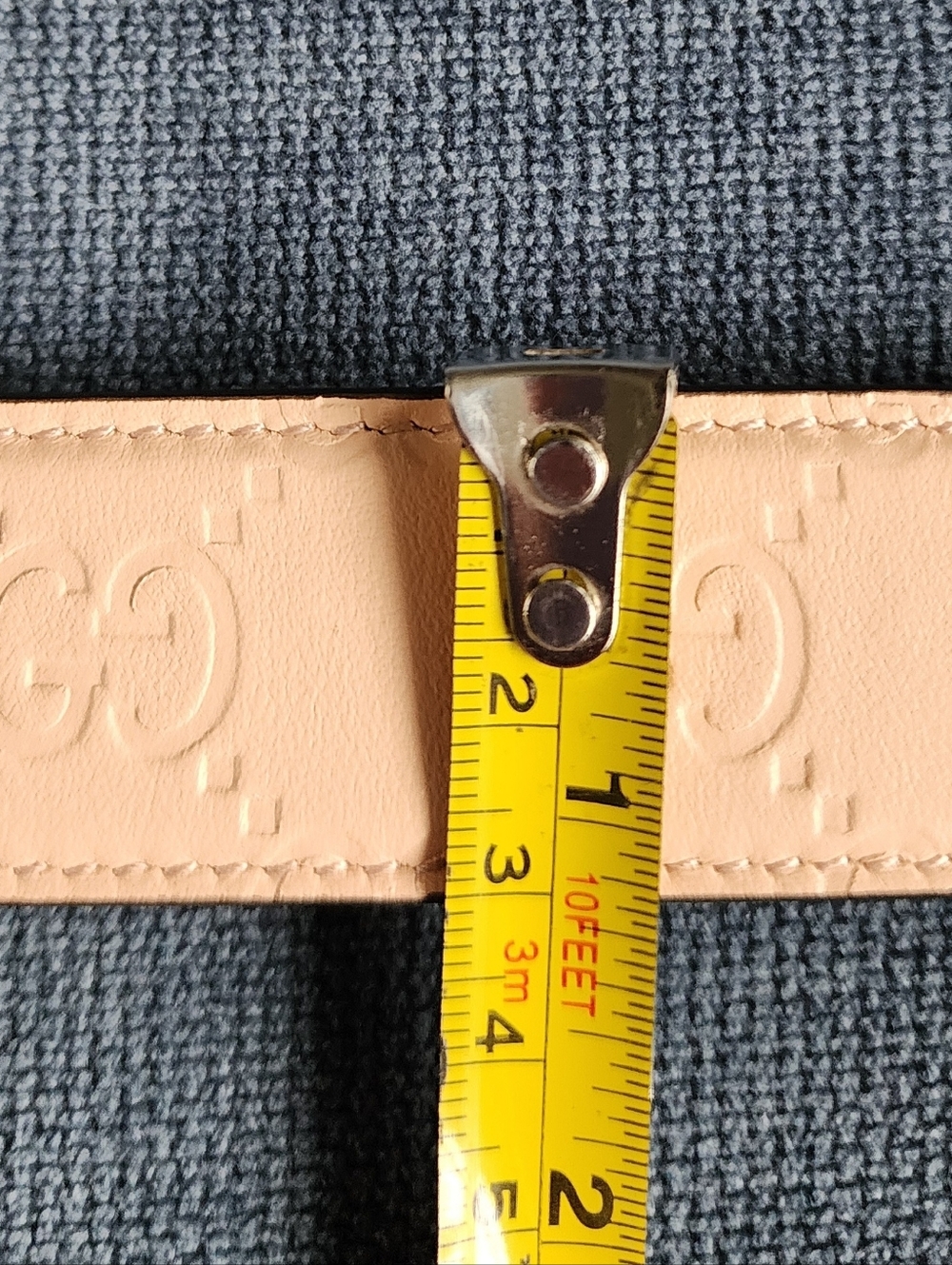$650 Brand New Gucci GG Women's Leather Belt Beige/Pink 100/40 with GG buckle - Picture 7 of 10